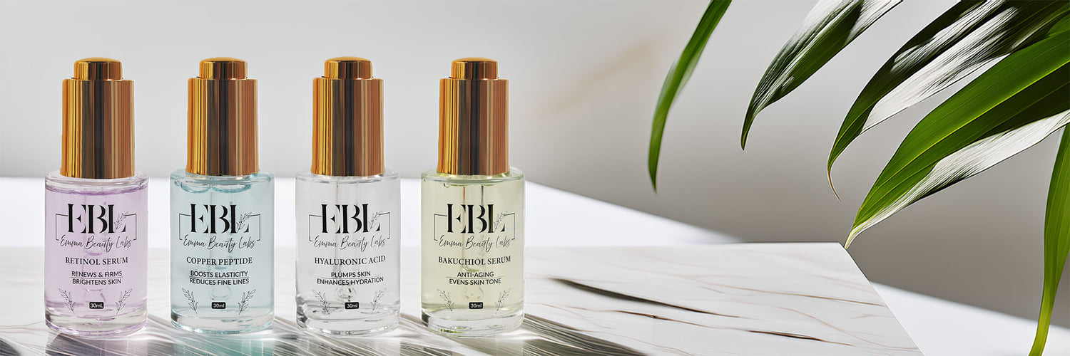 4 bottles of face serum