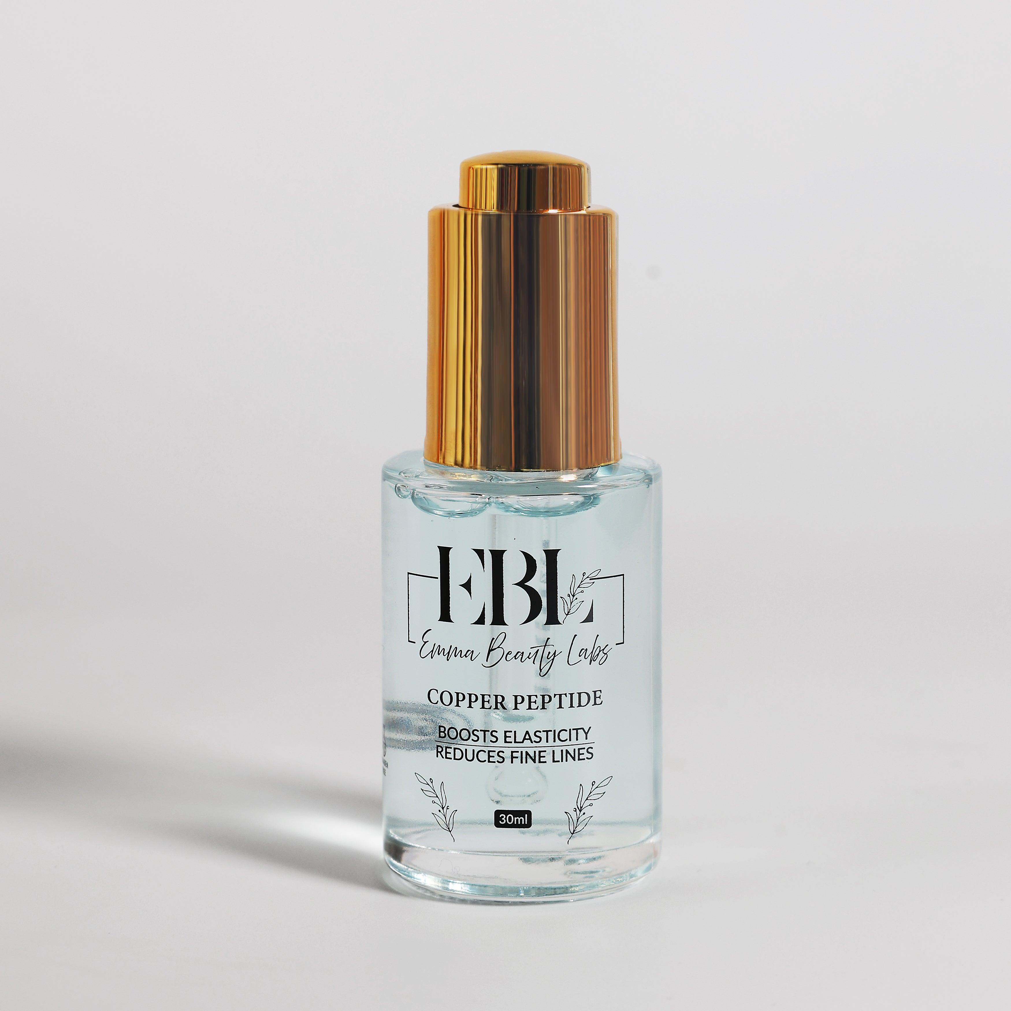 Copper Peptide serum bottle