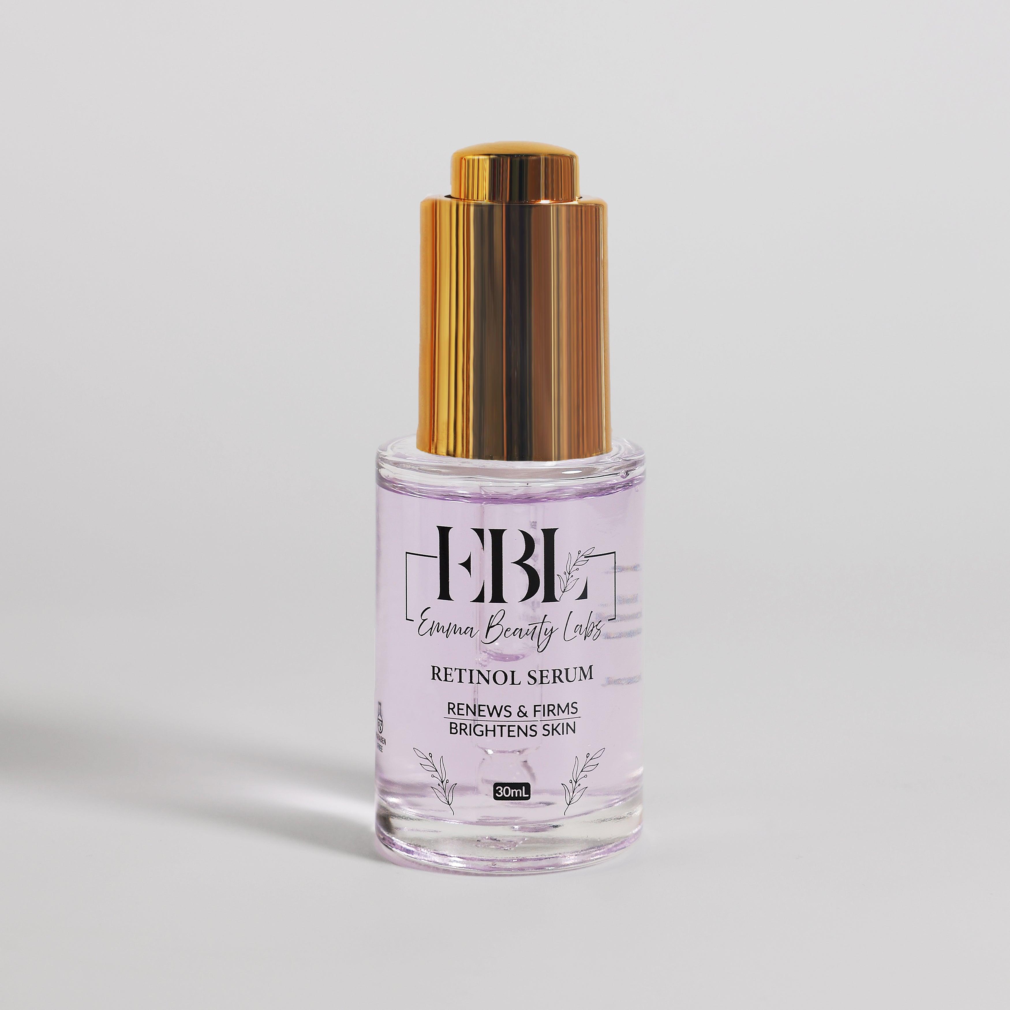 Retinol serum bottle