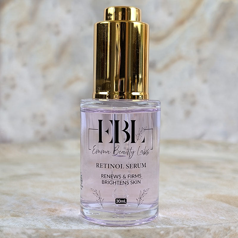 Retinol Serum marble background